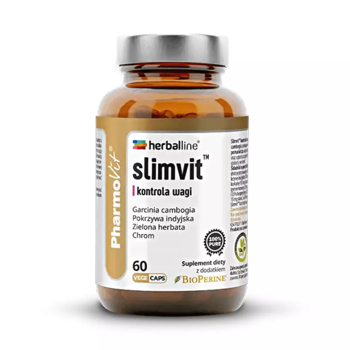 Slimvit Kontrola Wagi Odchudzanie (60 kaps) Herballine Pharmovit Slimvit Kontrola Wagi Odchudzanie (60 kaps) Herballine Pharmovit