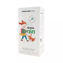 MyKids Brain Płyn Kwasy Omega 3 i 9 z Witaminą D3 dla rozwoju i pracy mózgu Dziecka 100 ml Health Labs Care
