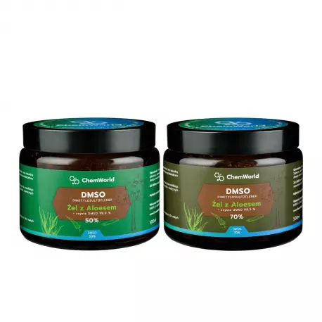 Zestaw na START Żel DMSO 50% 500 ml + Żel DMSO 70% 500 ml z Aloesem Meksykańskim ChemWorld
