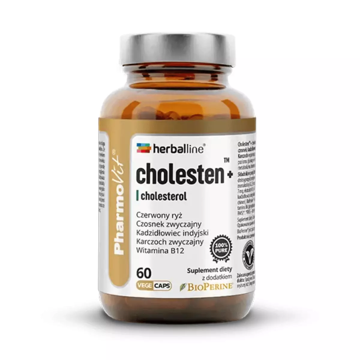 Cholesten Cholesterol 10w1 (60 kaps) Herballine Pharmovit Cholesten Cholesterol 10w1 (60 kaps) Herballine Pharmovit