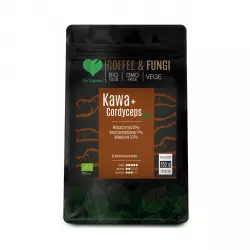 COFFEE & FUNGI Kawa Arabica Mielona + Cordyceps Ekstrakty z grzybów BIO VEGE 252 g BeOrganic