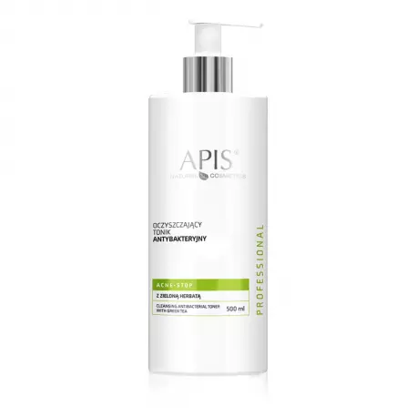 ACNE-STOP Oczyszczający Tonik Antybakteryjny z Zieloną Herbatą 500 ml Apis