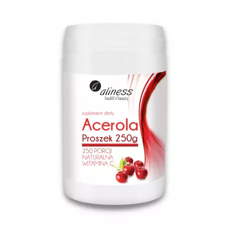 Acerola Naturalna Witamina C 250 g Proszek Aliness