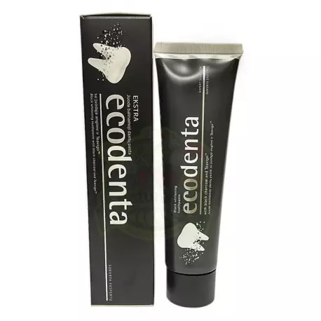 Czarna Pasta Do Zębów Wybielająca 100ml ECODENTA
