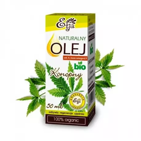 Olej Konopny Naturalny 100% BIO 50ml ETJA