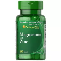 Magnez 266mg z Cynkiem 10mg (100tab) PURITAN'S PRIDE