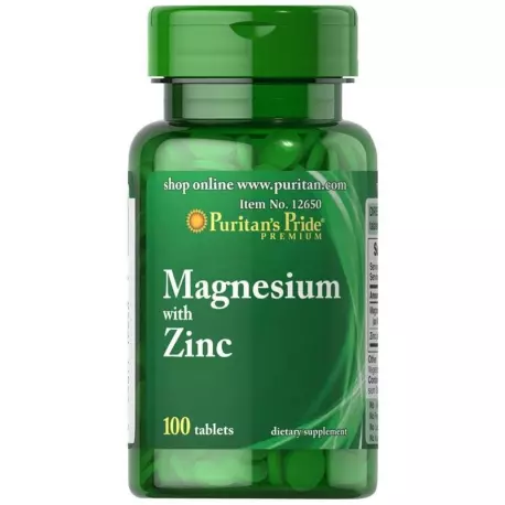 Magnez 266mg z Cynkiem 10mg (100tab) PURITAN'S PRIDE