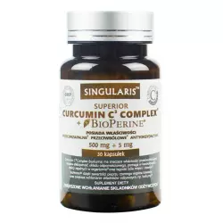 Curcumin C3 Complex Bioperine (30kaps) Kurkumina Piperyna SINGULARIS