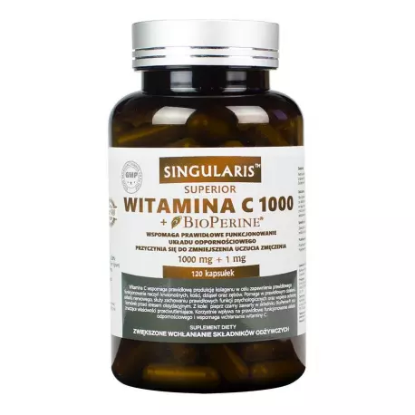 Witamina C1000 + Piperyna (120kaps) SINGULARIS