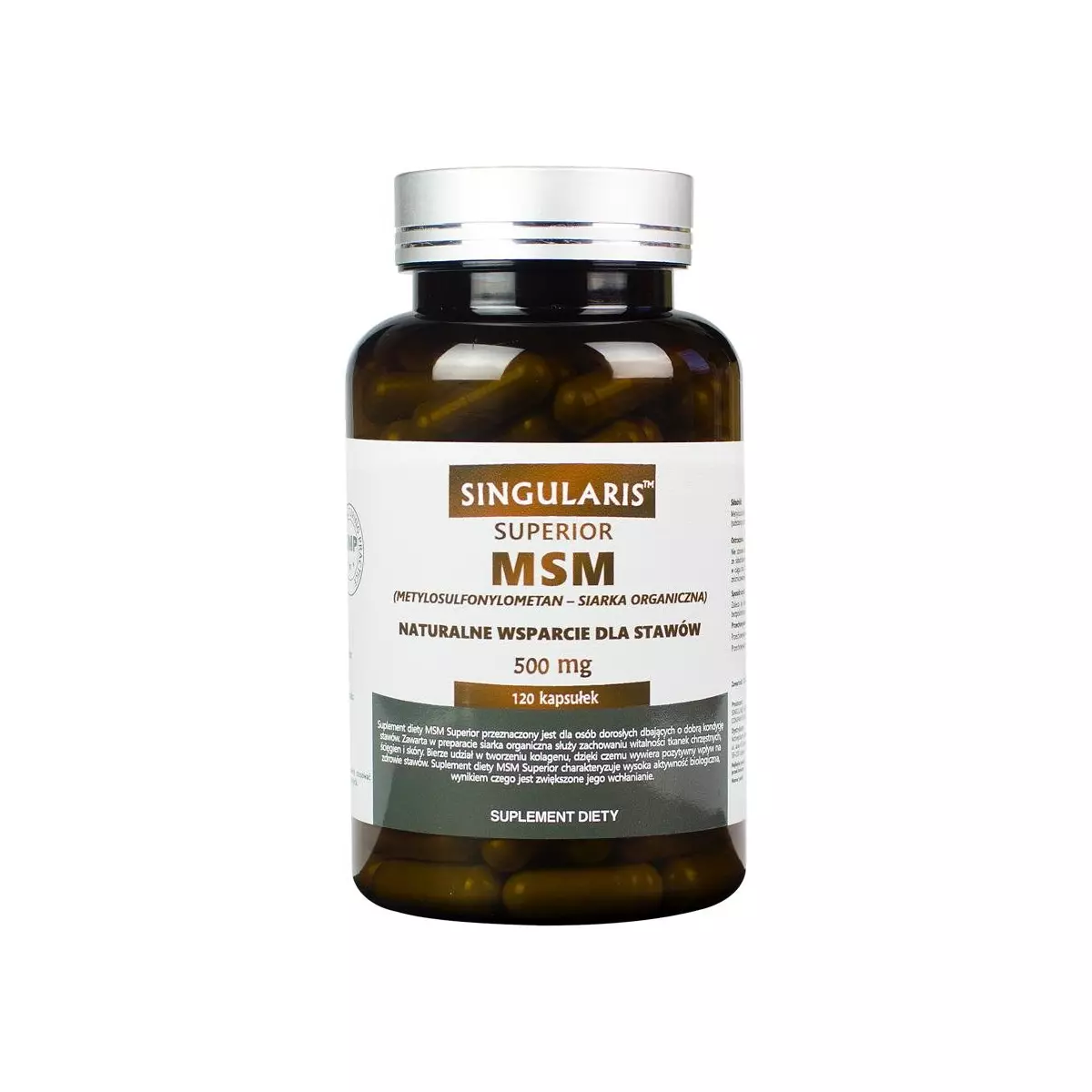 MSM Superior 500mg (120 kaps) Singularis MSM Superior 500mg (120 kaps) Singularis