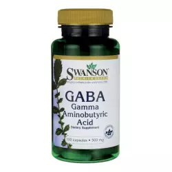 Gaba 500mg Kwas Gamma Aminomasłowy (100kaps) SWANSON