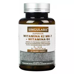 Witamina K2 MK-7 + D3 Superior (60kaps) SINGULARIS