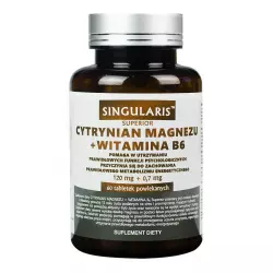 Cytrynian Magnezu 120 mg + Witamina B6 (60 tab) Singularis