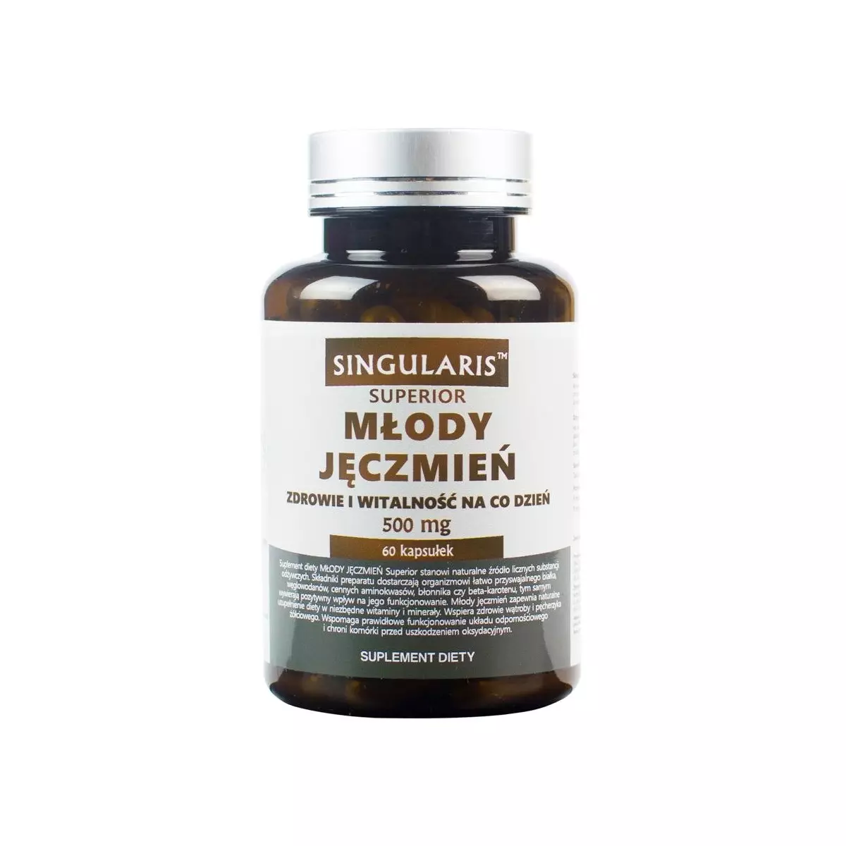 Młody Jęczmień Superior 500 mg (60kaps) SINGULARIS Młody Jęczmień Superior 500 mg (60kaps) SINGULARIS