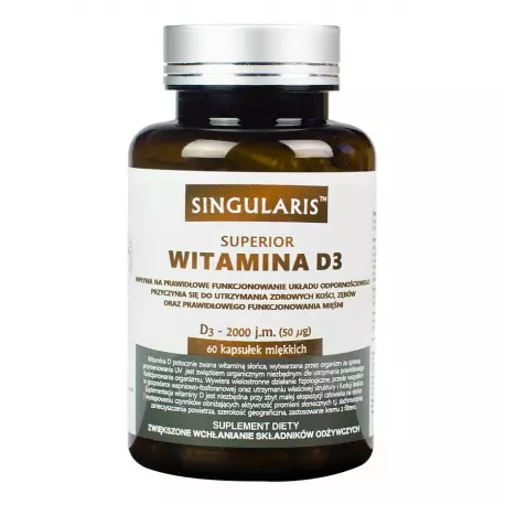 Witamina D3 Superior 2000IU (60kaps) SINGULARIS