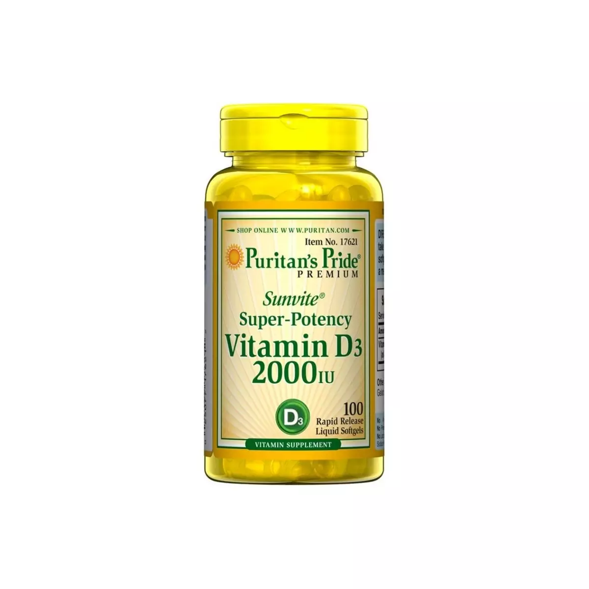 Witamina D3 2000 IU (100kaps) PURITAN'S PRIDE Witamina D3 2000 IU (100kaps) PURITAN'S PRIDE