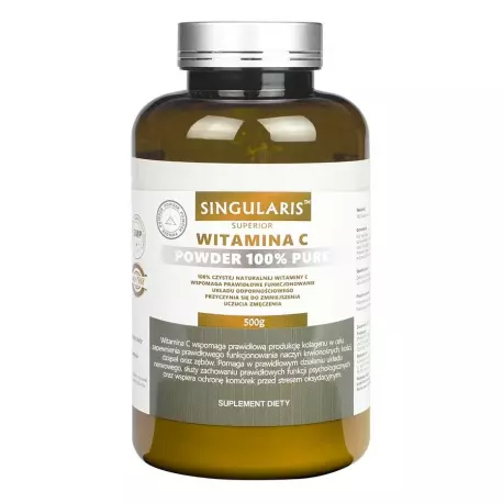 Witamina C 100% Czysta 500g Kwas L-Askorbinowy SINGULARIS