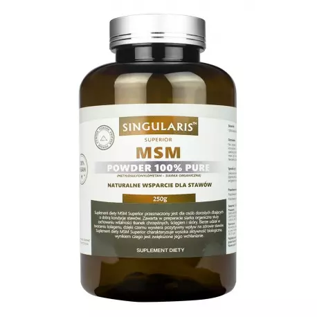 MSM 250g Proszek 100% Czysta Siarka Organiczna SINGULARIS
