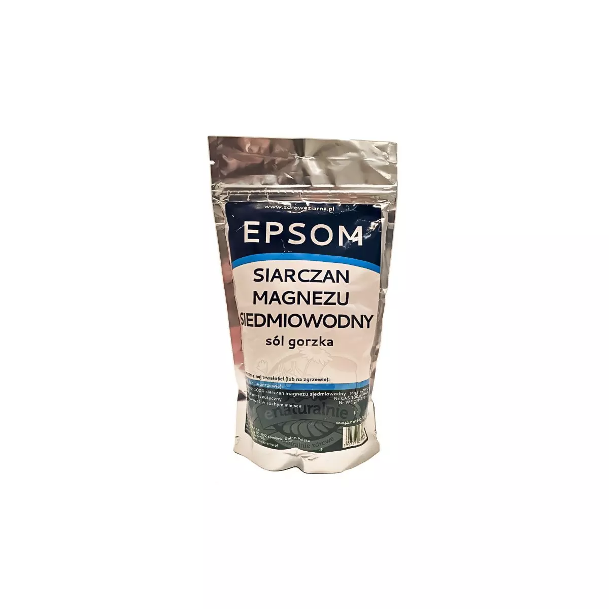 Siarczan Magnezu SIiedmiowodny Sól Gorzka EPSOM 500g Siarczan Magnezu SIiedmiowodny Sól Gorzka EPSOM 500g