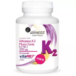 Witamina K2 MonoFORTE MK-7 200 µg z Natto (60kaps) ALINESS