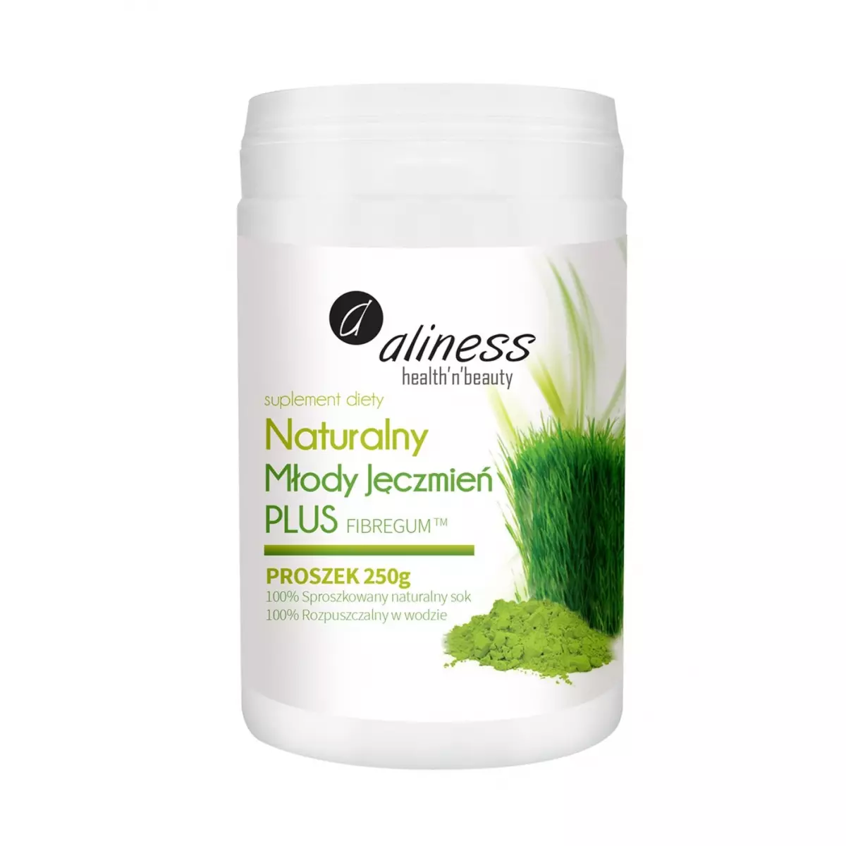 Naturalny Młody Jęczmień PLUS proszek 250g ALINESS Naturalny Młody Jęczmień PLUS proszek 250g ALINESS