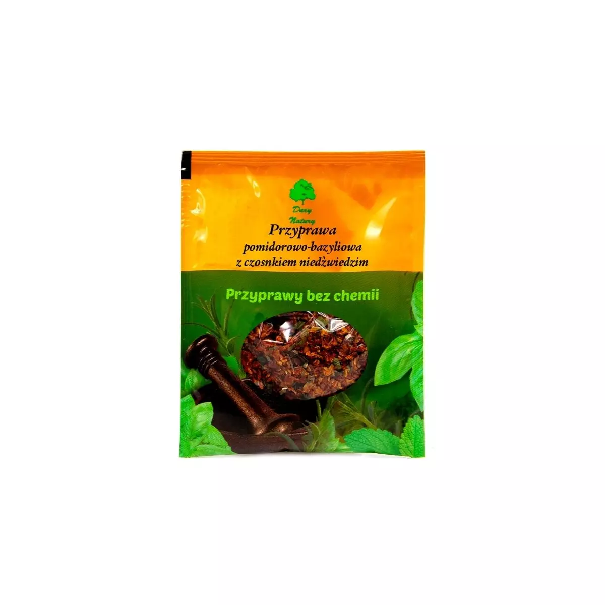 Przyprawa Pomidorowo-Bazyliowa z Czosnkiem Niedźwiedzim 30g Dary Natury Przyprawa Pomidorowo-Bazyliowa z Czosnkiem Niedźwiedzim 30g Dary Natury