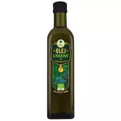 Olej Lniany EKO 250ml (Tłoczony na zimno) Dary Natury