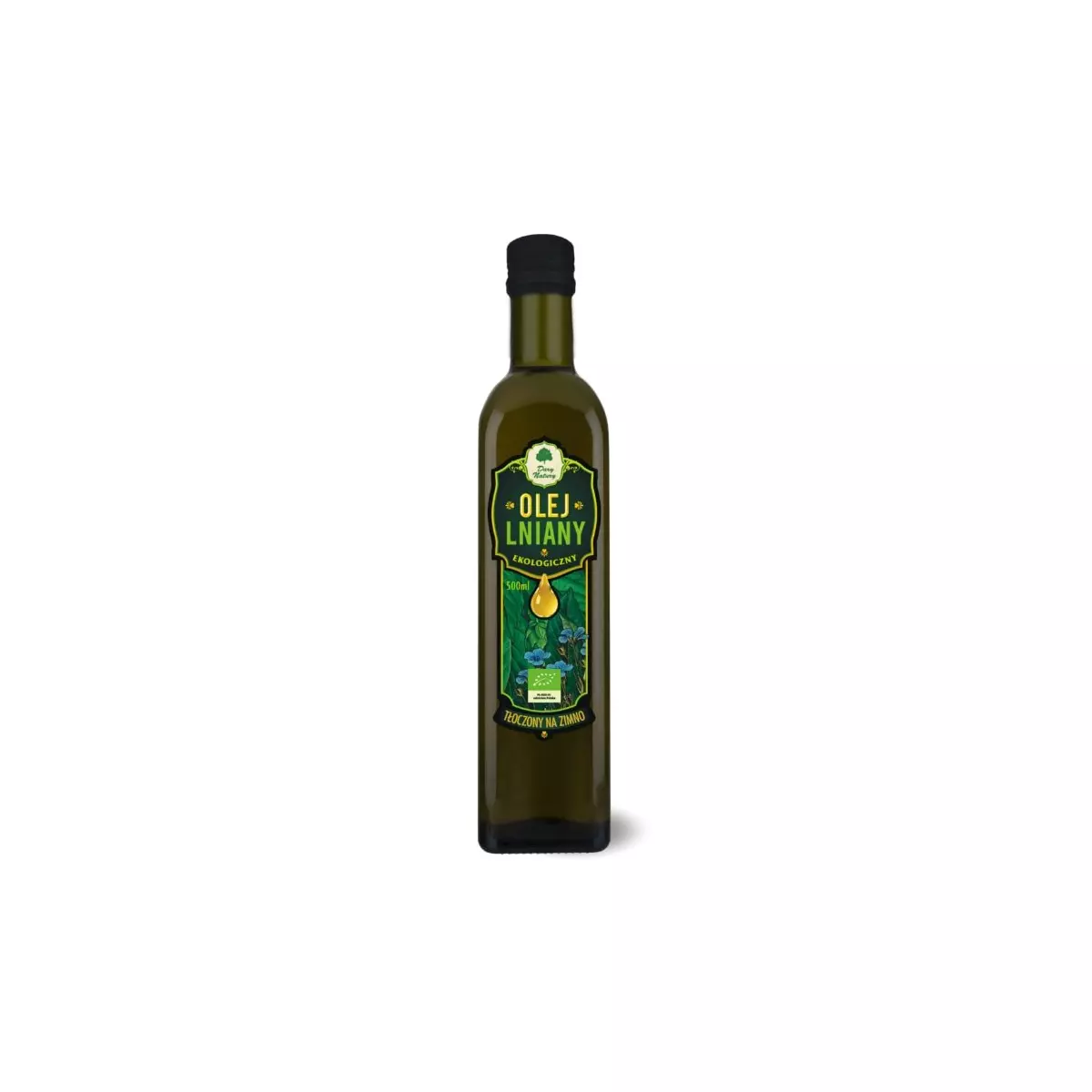 Olej Lniany EKO 500 ml Dary Natury Olej Lniany EKO 500 ml Dary Natury