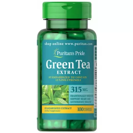 Zielona Herbata Ekstrakt 315mg (100kaps) PURITAN'S PRIDE