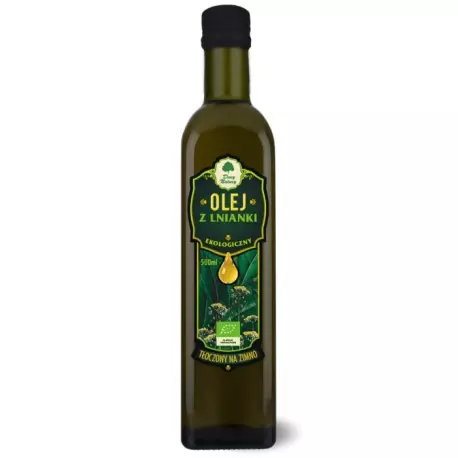 Olej z Lnianki Rydzowy EKO 500ml Dary Natury