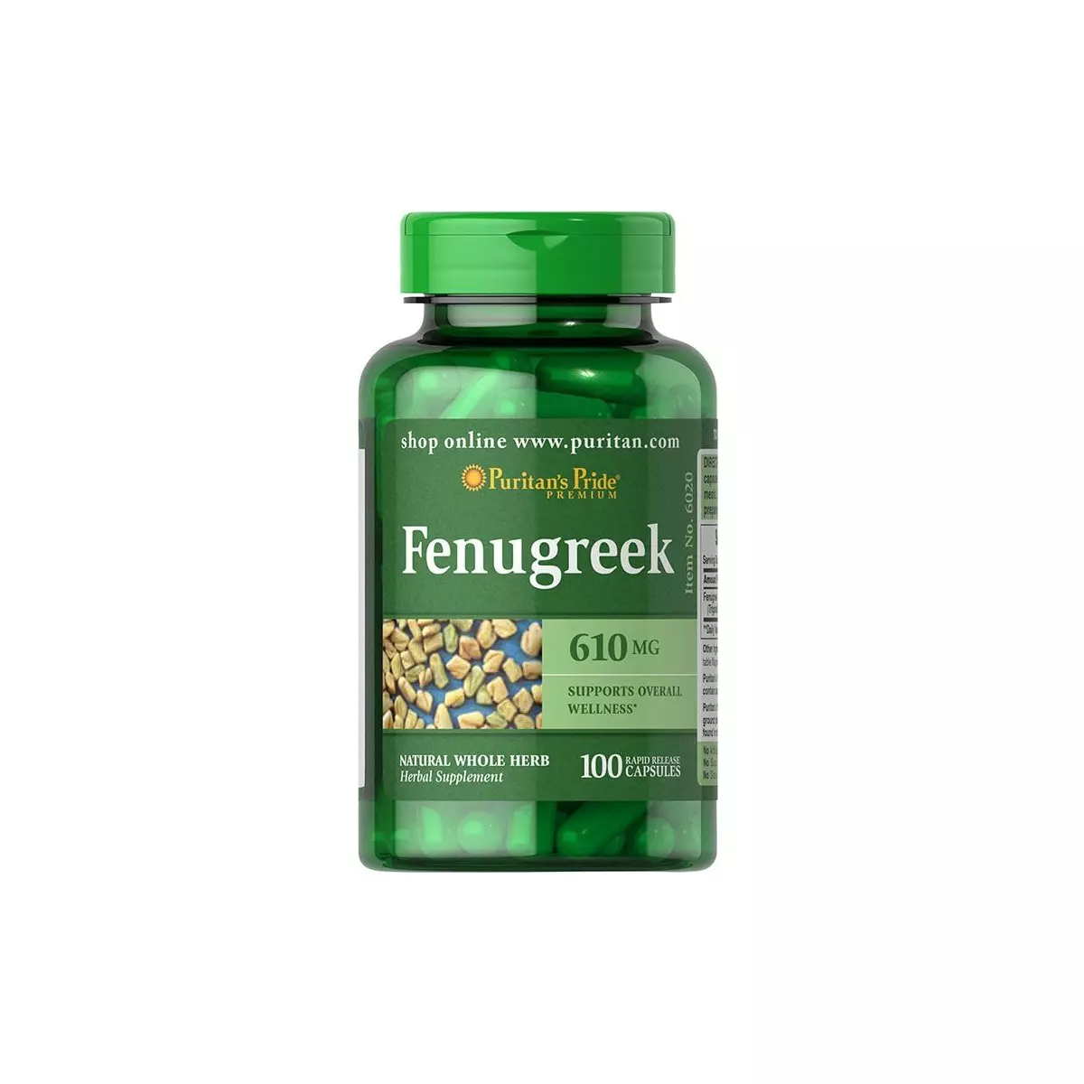 Kozieradka Pospolita 610mg (100kaps) Fenugreek PURITAN'S PRIDE Kozieradka Pospolita 610mg (100kaps) Fenugreek PURITAN'S PRIDE