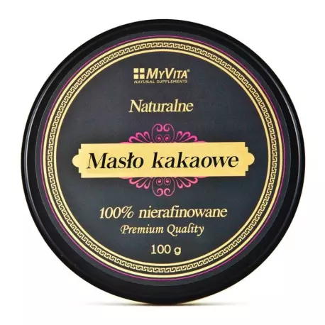 Masło Kakaowe 100% Nierafinowane 100 g Myvita