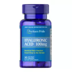 Kwas Hialuronowy 100mg (30kaps) Hialuronian sodu PURITAN'S PRIDE