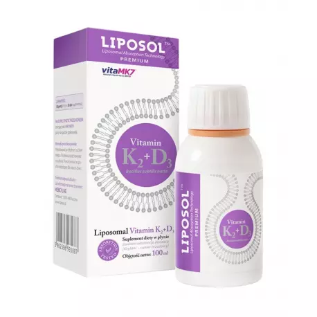 Witamina K2 VitaMK7 100 mg + D3 2000 IU Liposomalna 100 ml Liposol