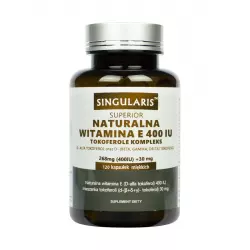 Witamina E 400IU Tokoferole Naturalna (120 kaps) Singularis