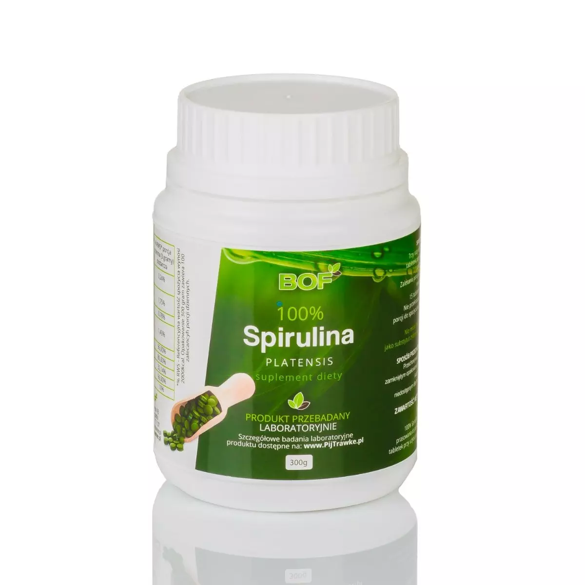 Spirulina Platensis 300g (1500tab po 200mg) BOF Spirulina Platensis 300g (1500tab po 200mg) BOF