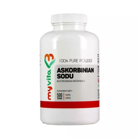 ASKORBINIAN SODU 100% 500 g (Witamina C Buforowana) Myvita