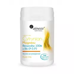 Cytrynian Magnezu Bezwodny 100% 125mg z B6 250g ALINESS