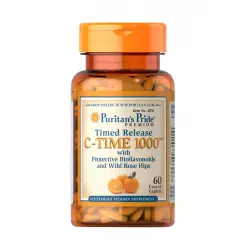 Witamina C-TIME 1000 mg Powolne uwalnianie Dzika Róża (60 tab) Puritan's Pride