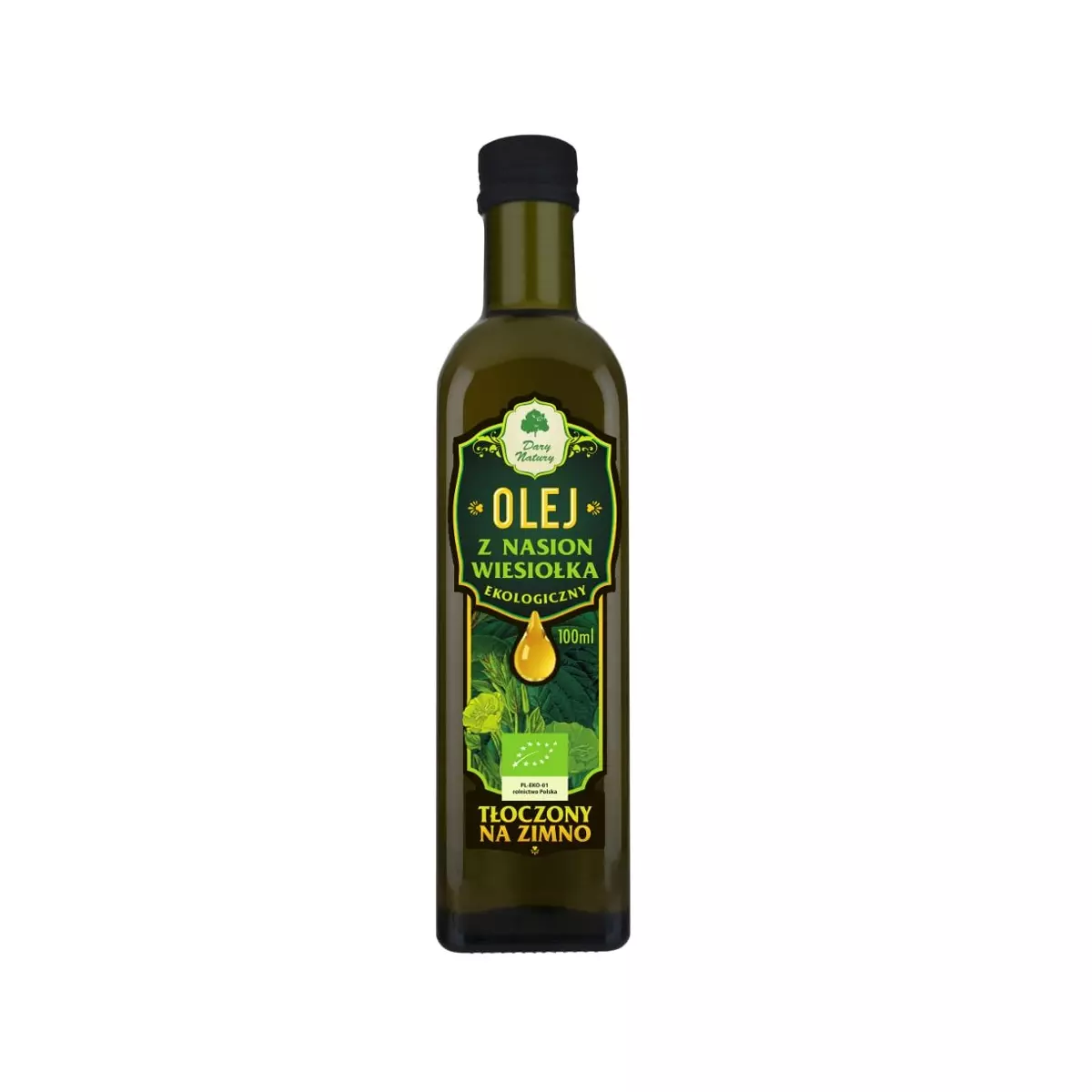 Olej z nasion Wiesiołka 100 ml Dary Natury Olej z nasion Wiesiołka 100 ml Dary Natury