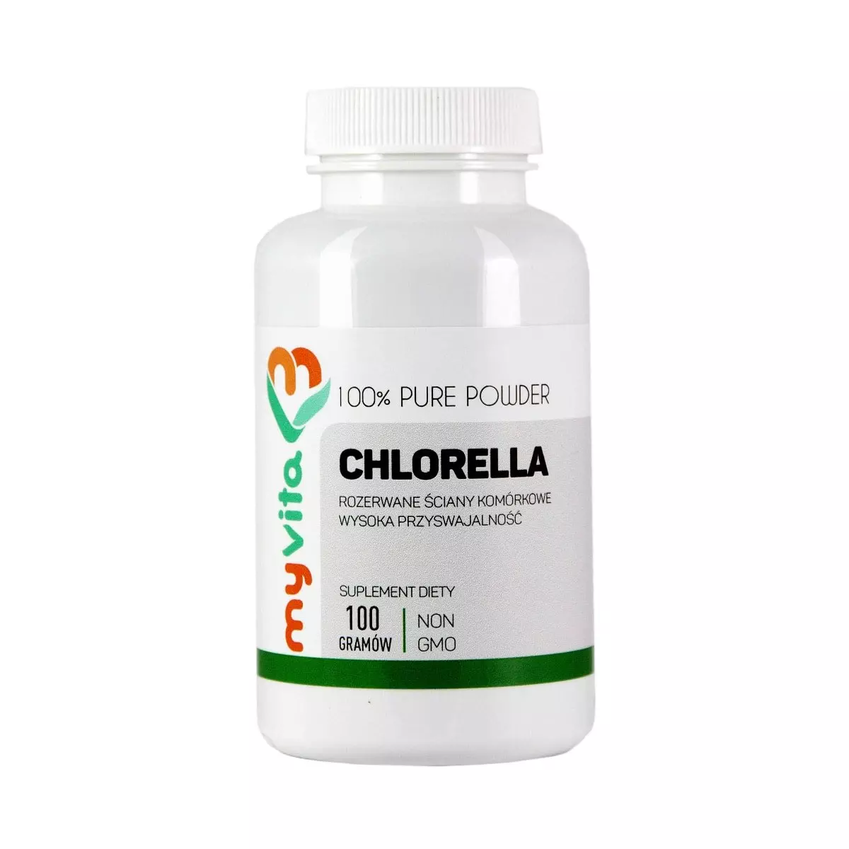 Chlorella Vulgaris 100 g Proszek MyVita Chlorella Vulgaris 100 g Proszek MyVita