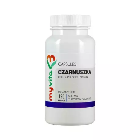 Czarnuszka 500 mg (120 kaps) Polski olej z nasion Myvita