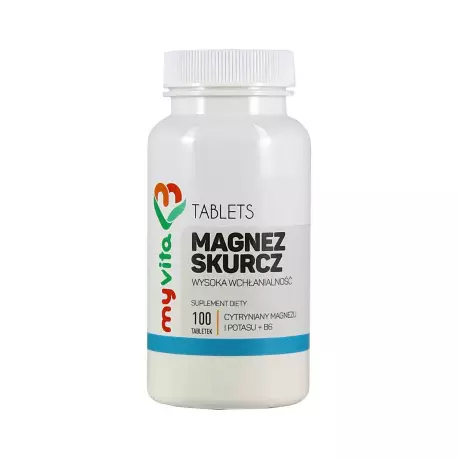 Magnez Skurcz + Potas + Witamina B6 (100 tab) Myvita