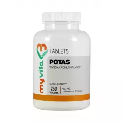 POTAS Cytrynian Potasu (250 tab) Myvita