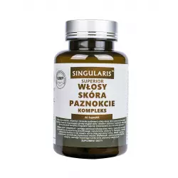Włosy Skóra Paznokcie Kompleks Cynk Biotyna (60kaps) SINGULARIS