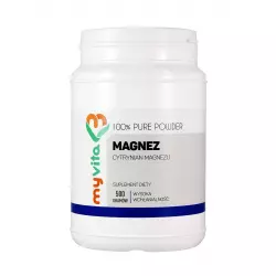 Cytrynian Magnezu Proszek 500g Magnez MyVita