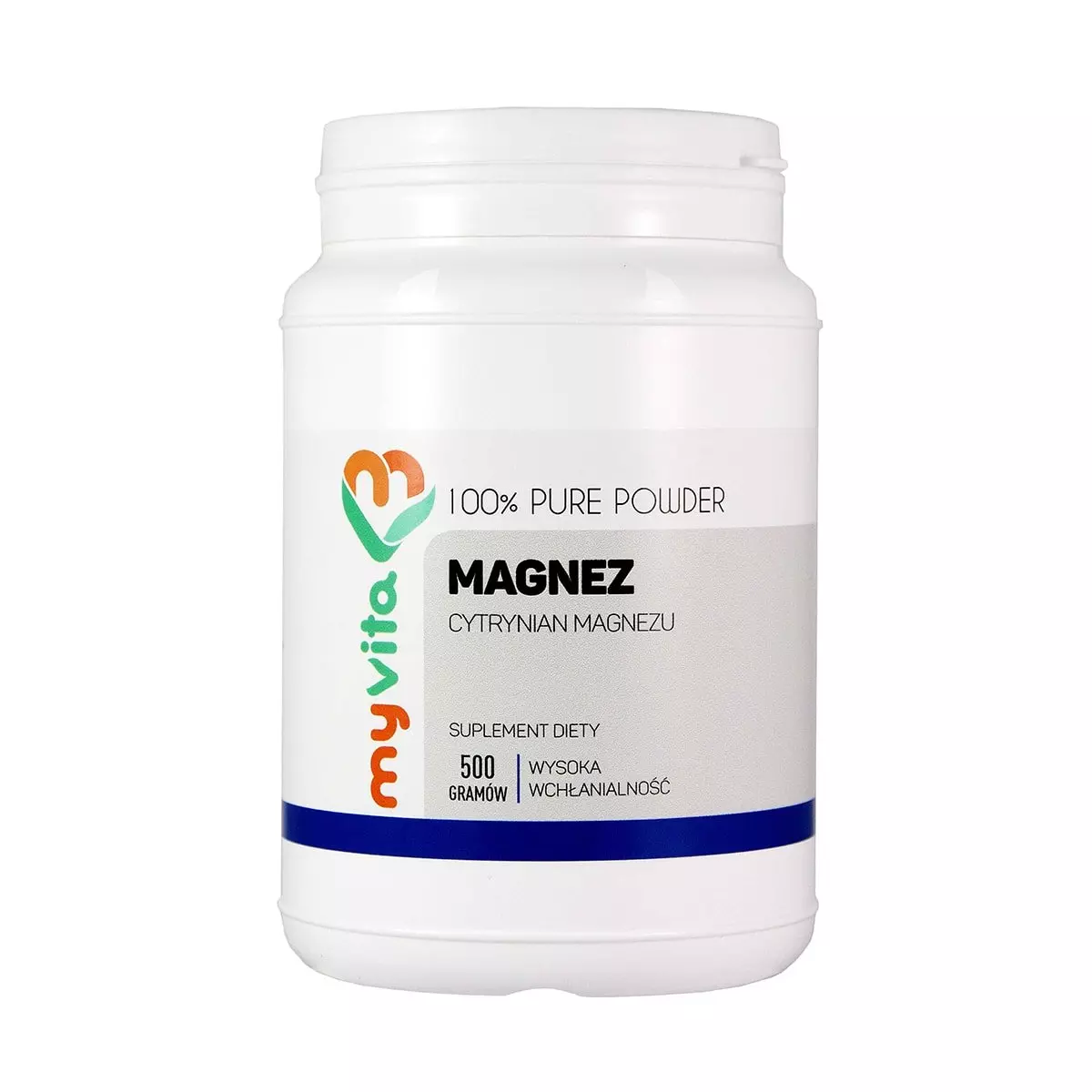 Cytrynian Magnezu Proszek 500g Magnez MyVita Cytrynian Magnezu Proszek 500g Magnez MyVita