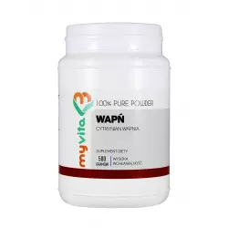 Cytrynian Wapnia 100% Czysty Proszek 500 g Wapń MyVita
