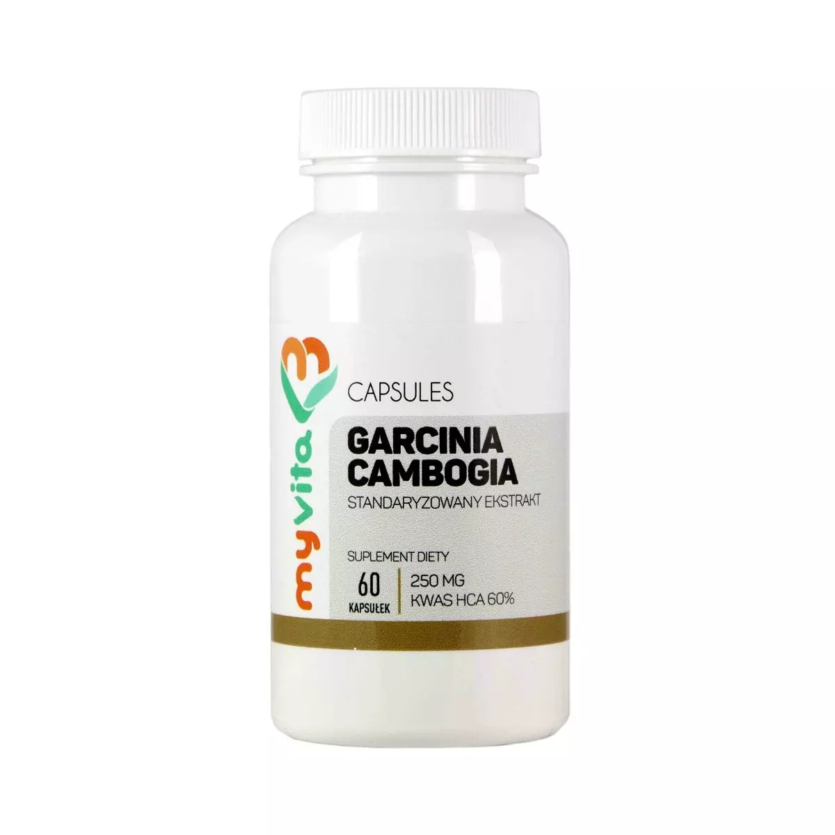 Garcinia Cambogia 60% HCA 250 mg (60 kaps) MyVita Garcinia Cambogia 60% HCA 250 mg (60 kaps) MyVita