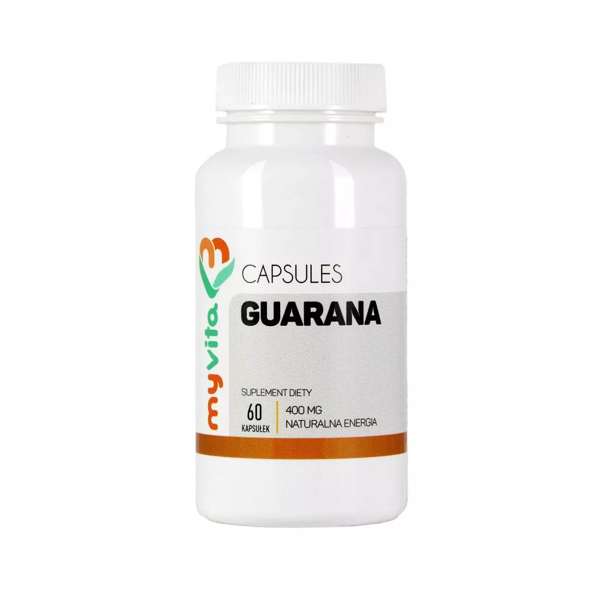 Guarana 400mg 60 kapsułek Zdrowa Kofeina MyVita Guarana 400mg 60 kapsułek Zdrowa Kofeina MyVita